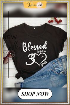 Blessed By Godfor 30 Years Women's T-shirt 30th Birthday Shirtdirty 30 Shirts Summerstyleteefashion Casualvintagetops Anniversary Letter Print T-shirt For Summer, Summer Anniversary T-shirt With Letter Print, Black Casual Top For Anniversary, Casual Black Top For Anniversary, Black Letter Print T-shirt For Anniversary, Summer Anniversary Graphic Print Tops, Casual Graphic Print T-shirt For Anniversary, Casual Black T-shirt For Anniversary, Black Graphic Tee For Anniversary