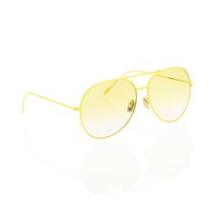 Yellow aviators attracts the crowd. Carmen sol aviator sunglasses for vacation lovers. Yellow Aviator Sunglasses, Yellow Gradient, Yellow Sunglasses, Bracelet Size Chart, Metal Frames, October 15, Jelly Shoes, Yellow Tones, Color Lenses