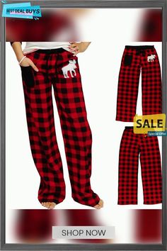 Men's Loungewear Pajama Pant Lounge Pants Animal Grid / Plaid Simple Comfort Home Daily Knit Warm Breathable Long Pant Pant Elastic Waist Winter Red Christmas Cotton Bottoms With Elastic Waistband, Leisure Red Bottoms With Pockets, Casual Bottoms For Pajama Party In Fall, Cotton Long Pants For Home, Casual Red Sleepwear For Fall, Casual Pants For Fall Pajama Party, Casual Cotton Pants For Christmas, Casual Christmas Loungewear Bottoms, Red Casual Stretch Sleepwear