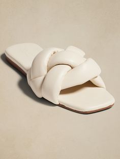 Braided Flat Sandal | Banana Republic Factory Banana Republic Factory, Braided Strap, Flip Flop, Flat Sandals, Leather Sandals, Workout Clothes, Banana Republic, Flip Flops, Braids