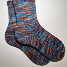 You can find more socks like these on my website: www.crankysockmaker.com  Women's size 5-6.5 Cranked on my antique style circular sock knitting machine. Sock yarn blend: 75% wool and 25% nylon Care: For best results, hand wash, cool water and air dry Comfortable Blue Knitted Socks, Warm Blue Socks For Stocking Stuffers, Knit Wool Socks, Concord Nh, Tall Socks, Nylon Socks, Ski Socks, Sock Knitting, Hiking Socks