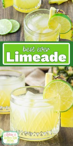 Limeade Recipe Southern Sweet Tea, Lime Margarita, Peach Ice Tea, Make Simple Syrup, Strawberry Lime, Homemade Lemonade, Fruity Drinks, Homemade Drinks