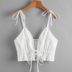 Brand New Never Worn White Crop Top From Shein. Crop Cami Top, Womens Trendy Tops, Unique Products Design, Diy Clothes Design, Women Tank Tops, Crop Top Outfits, Cropped Cami, Cami Crop Top, Shein Tops