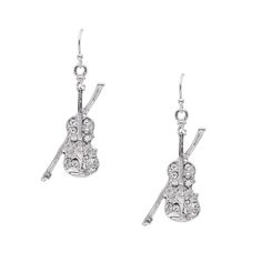 PRICES MAY VARY. 1.25" tall earring High Gloss Finish and crystals embedded Surgical silver post Lead Compliant and Imported Packed in a protective sleeve These violin and bow earrings are perfect for the music lover in your life! This can be also a perfect gift for violin lovers! Violin Earrings, Violin Recital, Small Earrings Studs, Bow Earrings, Gift For Music Lover, Music Lover, High Gloss Finish, Violin, High Gloss