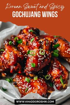 the recipe for korean sweet and spicy gochuang wings