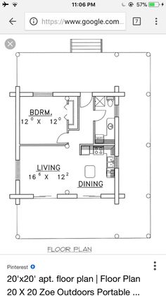 the floor plan for an apartment on google