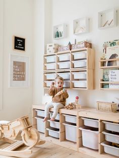 Playroom Aesthetic, Ikea Cubes, Ikea Bookshelves, Grand Kids