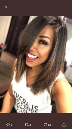 Pretty cut and color. Medium Brown Hair Color Black Women, Black Dress Pop Of Color Accessories, Relaxed Hair Color Ideas, Medium Length Bob Hair Styles For Black Women, Black Quick Weave Bob Hairstyles, Lob Sew In Weave, Long Bob Sew In Weave, Hamberburger Meat Recipes Healthy, Black Hairstyles Relaxed Hair