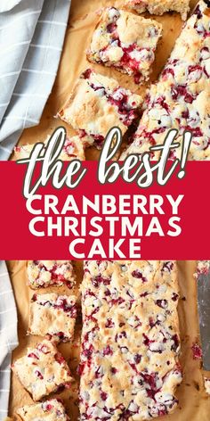 the best cranberry christmas cake recipe is made with just 3 ingredients and it's ready to be eaten