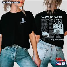 Wave To Earth 0 Classic T-Shirt Check more at https://musicloveshirt.com/product/wave-to-earth-0-classic-t-shirt/ Wave To Earth Band, Steps Storage, Wave To Earth, Bad Reaction, Damaged Clothes, Band Shirt, Kpop Merch