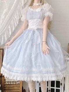 Lolita Fairy Blue Dress - Juneptune