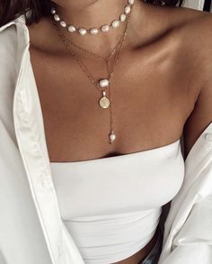 Chic White Chain Necklace With Pearl Charm, Trendy White Chain Necklace With Pearl Charm, Trendy White Chain Necklace With Pearl Pendant, White Pearl Necklace With Gold Chain, Chic White Jewelry With Pearl Charm, Trendy Gold Plated Jewelry With Pearl Charm, Dainty White Chain Necklace With Pearl Charm, Trendy Gold-plated Jewelry With Pearl Charm, White Pearl Jewelry With Gold Chain