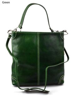 Leather ladies handbag shoulder bag luxury bag women handbag green made in Italy women leather tote bag leather purse ladies shoulder bag Our handbags are manufactured 100% in Italy, handcrafted with the highest quality materials, to create a beautiful and durable product. Genuine Italian leather and fine detailing, make this an essential product to have, as good or better than any luxury item you will find in other stores. Our motto is: Made in Florence, Italy, shipped from Florence, Italy! Thi Italy Women, Leather Handbags Women, Luxury Bag, Bag Luxury, Women Handbag, Leather Bag Women, Leather Briefcase, Tote Bag Leather, Womens Purses