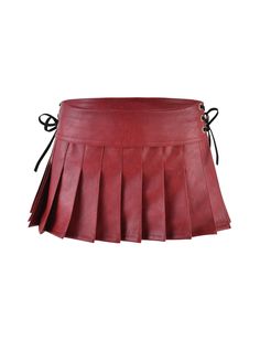 KARI SKORT - RED – I.AM.GIA North America Red Leather Mini Skirt, Clothing Png, Red Leather Skirt, Skirt Lining, Placement Print, Red Skirt, I Am Gia, Red Skirts, Micro Mini