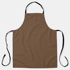 a brown apron on a white background