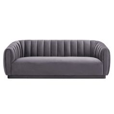 an image of a grey couch on a white background