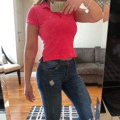 Reposhing This Item I Purchased From @Bikini_girl. Loved It, But It’s Too Small For Me. Questions? Leave A Comment Below! Ralph Lauren Tops, Leave A Comment, Ralph Lauren, Womens Tops, Women Shopping, Pink, Color