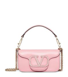 Valentino Pink Bags, Valentino Pink Bag, Pink Valentino Bag, Small Designer Bags, Expensive Purses, Valentino Purse, Pink Bags, Valentino Garavani Bag