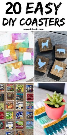 easy and fun diy coasters to make