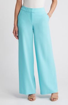 Tahari ASL Wide Leg Pants | Nordstrom Spring Business Casual High-waisted Wide Leg Pants, 4-way Stretch Dress Pants For Spring Workwear, Tailored Wide-leg Dress Pants For Spring, Tailored Wide Leg Ankle-length Pants For Spring, Wide Leg Dress Pants For Spring Formal, Wide Leg Dress Pants For Business Casual Spring, Tailored Ankle-length Wide Leg Pants For Spring, Spring Formal Wide Leg Dress Pants, Formal Wide Leg Dress Pants For Spring