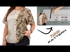 Loose Blouse Pattern, Blouse Pattern Sewing, Loose Blouse, Blouse Pattern, Batik, Designer Dresses, Sewing Patterns, Womens Sizes