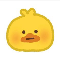 an image of a yellow rubber ducky face