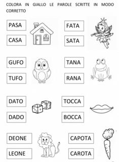 the spanish language worksheet with pictures and words for children to use in their classroom