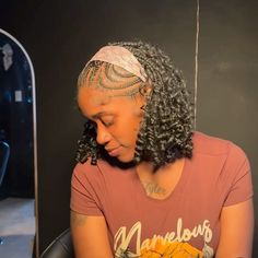 Fulani On Natural Hair, Short Fulani Braids With Curls, Weaving Braids, Black Hair Protective Styles, Cornrows With Box Braids, Hair Braid Patterns, Weave Ponytail Hairstyles