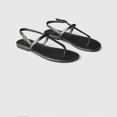 New With Tag Gap T Strap Sandals Color: Black Gap Logo At Footbed T Strap With Buckle Elegant Black Flip Flops For Vacation, Elegant Adjustable Black Flip Flops, Black Adjustable Slingback Summer Sandals, Trendy Black Flip Flops With Single Toe Strap, Summer Black Sandals With Buckle Closure, Gap Open Toe Sandals For Spring, Trendy Black Single Toe Strap Flip Flops, Chic Black Toe Post Flip Flops, Black Flip Flops With Buckle Closure For Summer