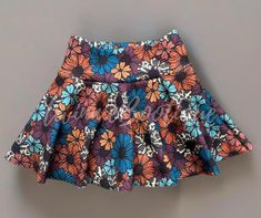 a colorful skirt with flowers on it