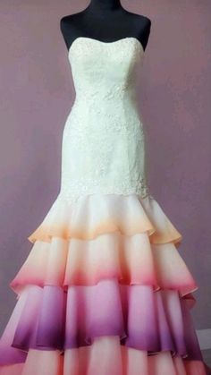 Canvas Bridal, Black Pastel, Unique Wedding Dress, Pastel Sunset, Wedding Dresses Unique, Beautiful Gowns