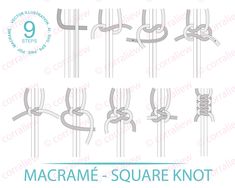 the macrame square knot instructions