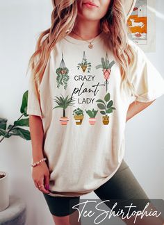 Crazy Plant Lady Shirt, Plant Lover Gift, Plant Mom Shirt, Gardener Shirt, Plant Shirt, Gardening Shirt, Plant T Shirt, Succulents Plants, Plant Mama Sweatshirt, Plant Tshirt, Plant Mama Shirt ###Sizing and Color Guidelines### Each of our shirts is meticulously crafted to your specifications, making returns or exchanges impractical. Prior to placing your order, please consult our comprehensive color and size charts to ensure a flawless fit. Should you require assistance with sizing or color selections, feel free to reach out to us for clarification. ###HOW TO ORDER MULTIPLES### 1-) Simply select your preferred size and color from the dropdown menus and add them to your cart. 2-) Repeat the process for each additional shirt you wish to purchase. Should you desire alterations or additions to Halloween Moms, Crazy Plant Lady, Skeleton Shirt, Gardening Shirts, Ghost Shirt, Plant Lover Gift, Plant Mom, Sleep Shirt, Plant Lady