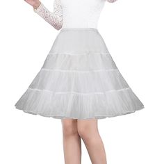 Hemline / Train:Knee Length; Gender:Women's; What's in the box:Petticoat; Types:Petticoat Hoop Skirt,Tutu,Under Skirt,Half Slip; Style:Princess Lolita,1950s; Includes:Petticoat; Elasticity:>75%; Material:Chinlon; Pattern:Solid Colored; Product Dimensions:0.0000.0000.000; Net Weight:0.173667; Listing Date:12/22/2017; Production mode:External procurement; Clothing Waist:null; Clothing Length:null; Base Categories:Costumes  Accessories; Special selected products:COD; products source:supplier Wench Costume, Skirt Tutu, 50s Fashion Dresses, Under Skirt, Hoop Skirt, Bridesmaid Dresses Prom, Evening Dresses Cocktail, Half Slip, Rockabilly Dress