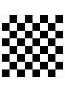 a black and white checkerboard pattern is shown