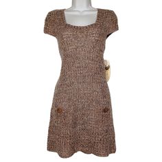 Glimmer By Jj Basics Ramie Mohair Brown Knit Sweater A-Line Dress * New With Tags * Large * Brown Light Brown Mixed Print * A-Line Style * Lightweight Knit Style * Boho Chic! Bundle 2+ Items For Special Discounts Open To Reasonable Offers Hundreds Of Items Available In My Closet, New And In Excellent Pre-Owned Condition Same Day/Next Day Shipping Smoke Free And Pet Free Home Colors May Be Slightly Off Due To Lighting Brown Knit Sweater, Aline Dress, Knit Style, Style Boho, Mixing Prints, Lightweight Knit, Boho Chic Fashion, Light Brown, Knit Sweater