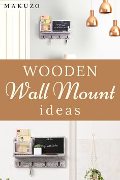 wooden wall mount ideas for the kitchen and living room