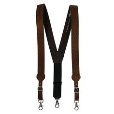 These suspenders are made with high quality material and construction. They are built to last and will help to keep your pants in place when on the go. The braided design gives it a fresh and sophisticated look. Please note suspenders are coated in a leather protector and will need to be wiped down before use. Made of Leather Nocona Belt, Big Men, Mens Big And Tall, Big And Tall, Big & Tall, Back Strap, Suspenders, Leather Men, Braids