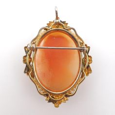 Antique Shell Cameo Pin Brooch in Art Deco Vermeil Frame with Seed Pearls Elegant Yellow Gold Baroque Brooches, Antique Gold Intaglio Brooches, Elegant Gold Baroque Brooch, Luxury Gold Brooches With Cabochon, Elegant Gold Baroque Brooches, Elegant Yellow Gold Medallion Brooches, Elegant Cameo Brooch In Yellow Gold, Elegant Yellow Gold Cameo Brooch, Yellow Gold Cabochon Pendant Brooch