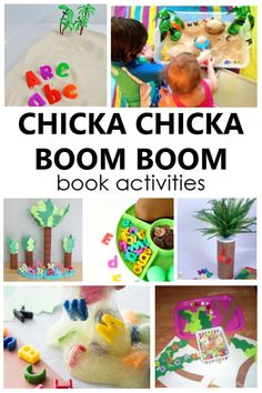 chicka chicka boom book activities for toddlers and older children to play with