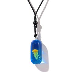 PRICES MAY VARY. ❤Material: The exquisite Jellyfish luminous Pendant is made of high-quality Resin materials with Braided Rope. The Rope Chain for Pendant is 68cm long (27 inch). ❤The Jellyfish glow in the dark Pendant Necklaces glows out light after it absorbed enough light. The pendant be highly glowing, you only need to put it under normal LED or sunlight for few minutes! Once it absorbed enough light, the brightness might last about 30 minutes. ❤Unique and fashionable design, make you more c Jellyfish Jewelry, Jellyfish Necklace, Resin Material, Rope Chain, Jellyfish, Glow In The Dark, Womens Jewelry Necklace, Shoe Jewelry, Jewelry Necklace Pendant