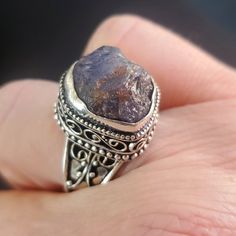 Brand New Handmade Rough Iolite Antique Design Silver Ring. Size 8.25 925 Stamped New To Poshmark? Use Referral Code Kimberlyn222 To Receive $10. Silver Sterling Sapphire Ring With Natural Stones, Sterling Silver Sapphire Ring With Natural Stones, Silver Sapphire Ring With Natural Stones, Silver Sapphire Ring For Jewelry Making, Silver Sapphire Ring With Sterling Silver, Silver Sapphire Ring With Natural Stones As Gift, Silver Crystal Ring With Birthstone For Healing, Silver Amethyst Ring With Natural Stones As Gift, Silver Sapphire Ring With Large Stone As Gift