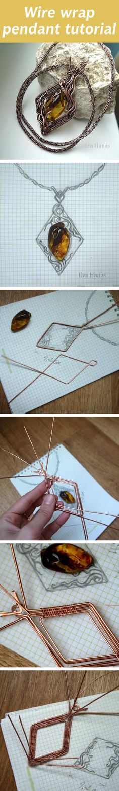 the process for making an art project with wire and paper