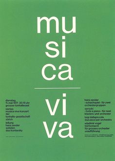 a green poster with the words musi cavi written in white letters on it