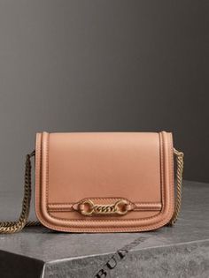 The Leather Link Bag in Peach Luxury Shoulder Camera Bag With Gold-tone Hardware, Luxury Gold-tone Hardware Crossbody Camera Bag, Burberry Pocket Bag, Burberry Horseferry Bag, Signature Styles, Burberry Shoulder Bag Mytheresa.com, Leather Totes, Original Bags, Bag Collection