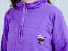 "AUNT GERTRUDE PRESENTS - vintage 90's purple tracksuit - brand: Skis Dynastar - lined, insulated - material: 100% cotton CONDITION (1-10 ❶❷❸❹❺❻❼❽ Good vintage condition SIZE/MEASUREMENTS size from label: XL TOP chest: 52 inches (132 cm) length: 23,5 inches (60 cm) sleeve length from armpit: 18 inches (46 cm) PANTS waist: 33-40 inches (84-102 cm) elastic waist hips: 44 inches (112 cm) rise: 12 inches (31 cm) length: 40 inches (101 cm) inseam: 30 inches (76 cm) The model is 5'9\" (174 cm), measur Purple Athleisure Sweatshirt For Streetwear, Purple Athleisure Sweatshirt For Sports, Casual Purple Sweatshirt For Sports, Purple Sportswear Sweatshirt For Sports, Purple Sportswear Activewear For Streetwear, Purple Cotton Sporty Activewear, Sporty Purple Cotton Activewear, Purple Cotton Sweatshirt For Sportswear, Purple Cotton Sportswear Sweatshirt