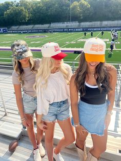 run the dang ball, this fun hat is available in 4 colors! Cheer on your favorite football team in this cute vintage hat! adjustable snapback closure Ships immediately unless on preorder! Vintage Trucker Hat, Fun Hat, Navy Camo, Vintage Trucker Hats, School Collection, Mens Soccer, Hat Embroidery, Vintage Hat, Baby Mama