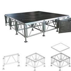 an image of a ping pong table set up with accessories for the game system