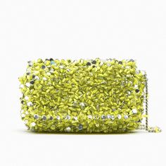 Shoulder Bag With Sequins And Beads. Metal Chain Handle With Embellishments. Magnetic Closure At Flap. Height X Length X Width: 4.3 7.1 X 1.7 #As Chic Embellished Bags For Spring, Zara Party Bags With Chain Strap, Spring Embellished Shoulder Bag For Evening, Embellished Evening Bag For Summer, Embellished Evening Bags For Summer, Spring Evening Embellished Shoulder Bag, Yellow Crossbody Bag For Party, Chic Embellished Green Bags, Chic Green Embellished Bags