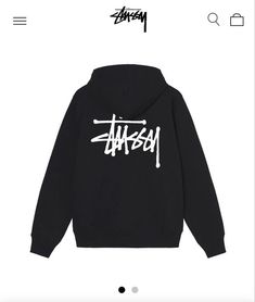 Stussy basic hoodie Hoodie  BLACK Easy 30 day return policy Mochila Jansport, Stussy Hoodie, Stylish Hoodies, Basic Hoodie, Band Shirt, Cute Jackets, Cute Comfy Outfits, Simple Trendy Outfits, Selling Clothes